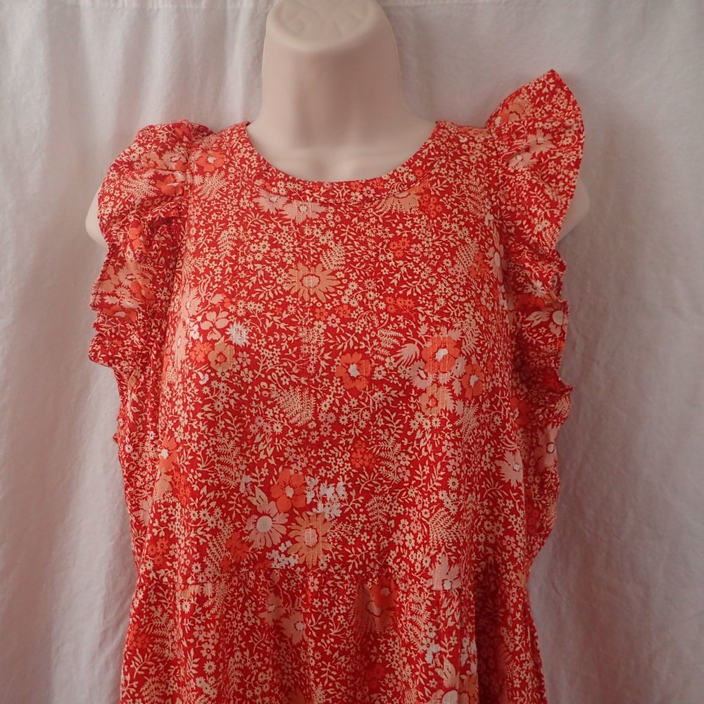 Universal Thread Long Maxi Dress Floral Red